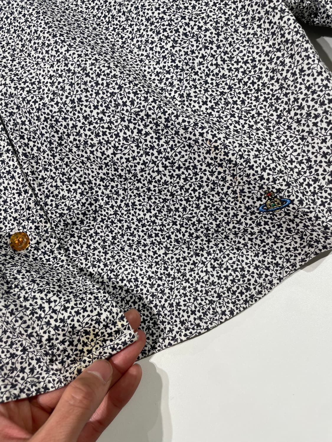 비비안 웨스트우드 레드라벨 플로랄 orb 로고 미니 원피스 상품이미지10