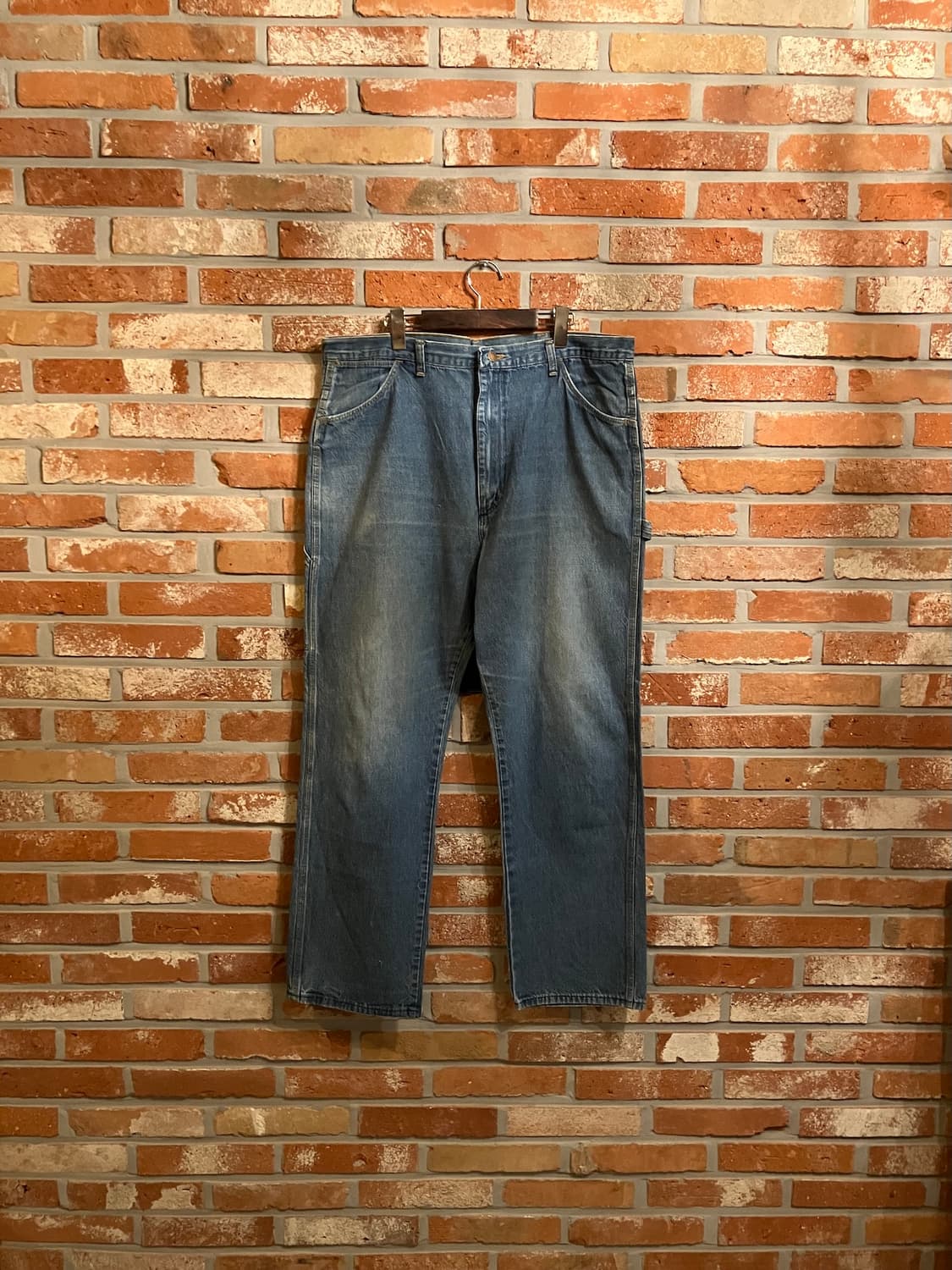 70s USA 빈티지 랭글러 빅밴 데님 카펜터 팬츠 상품이미지1