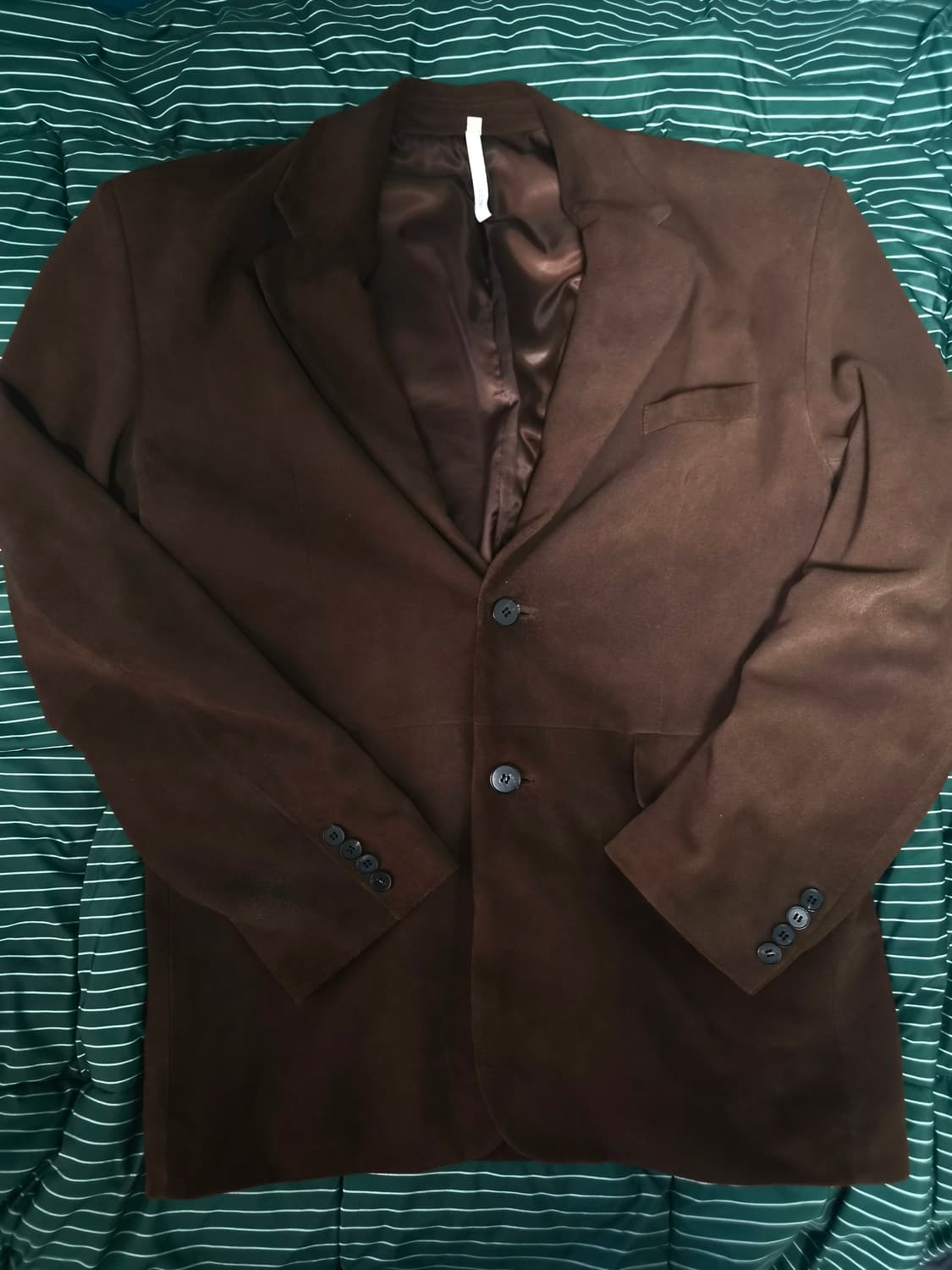 [50] 노이어 램스킨 스웨이드 브라운 블레이저 테일러드 자켓 상품이미지3