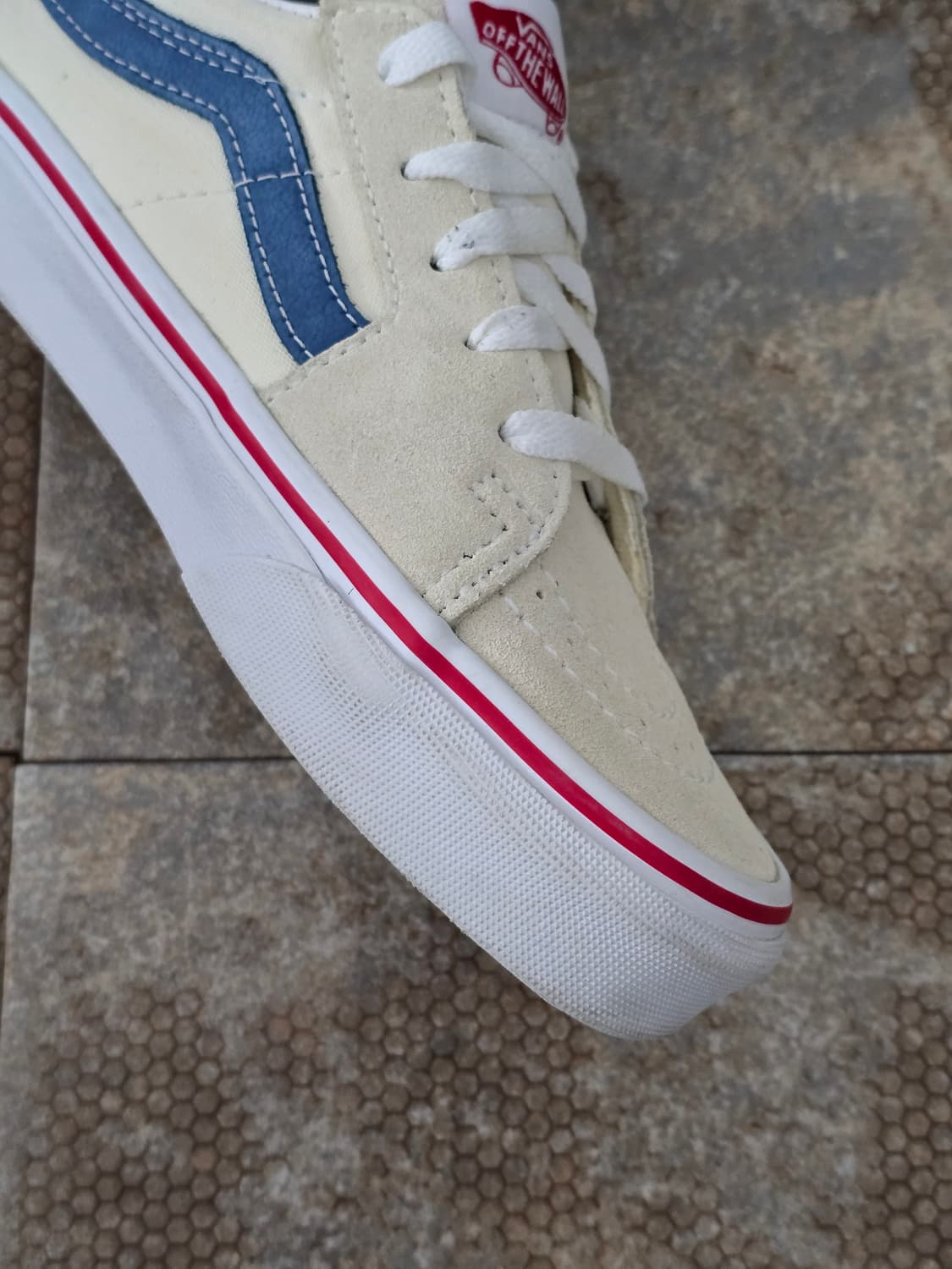 (220)반스 스케이트 로우 화이트 네이비 상품이미지5