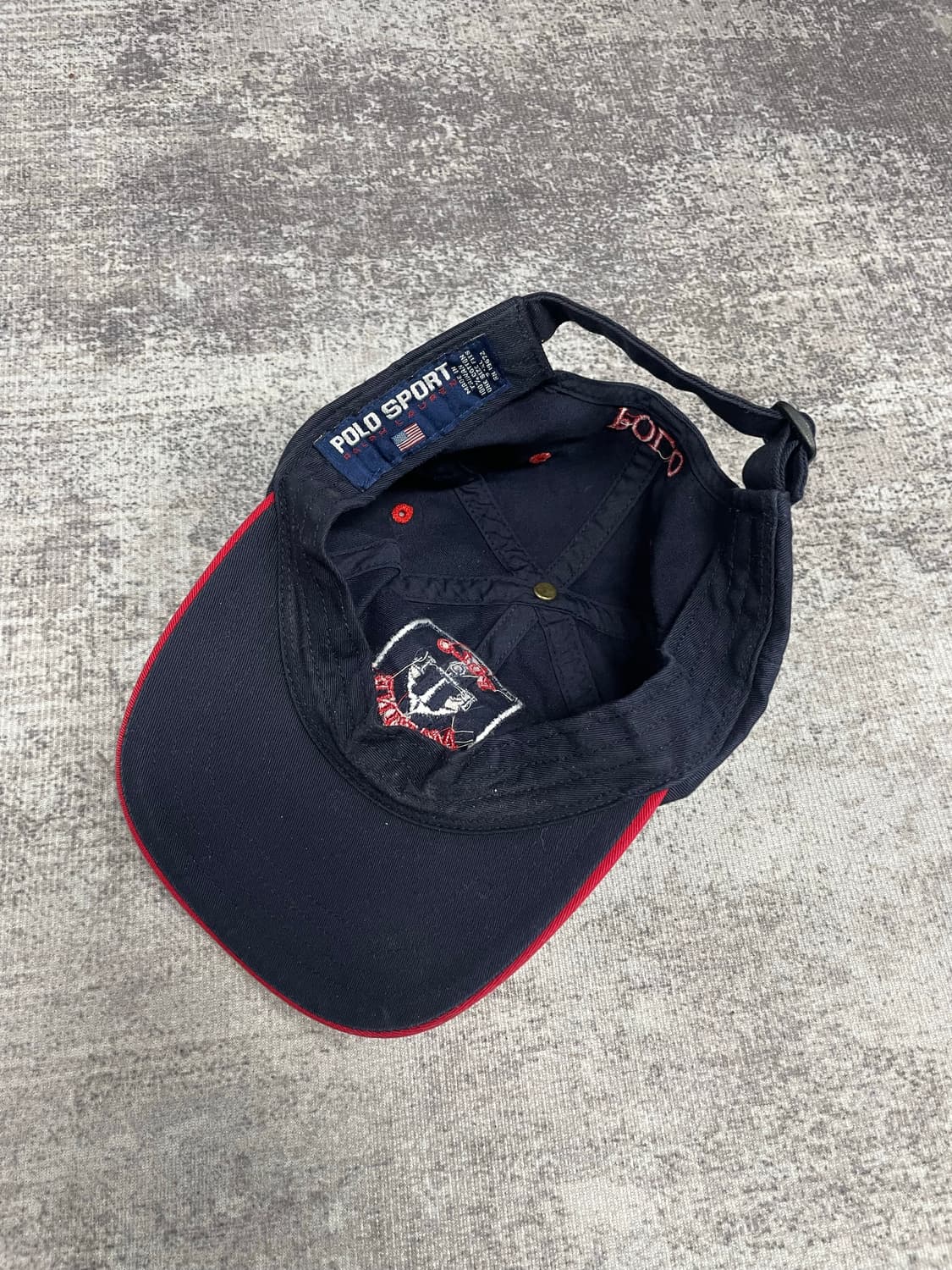 90s POLO SPORT marine cap 상품이미지7