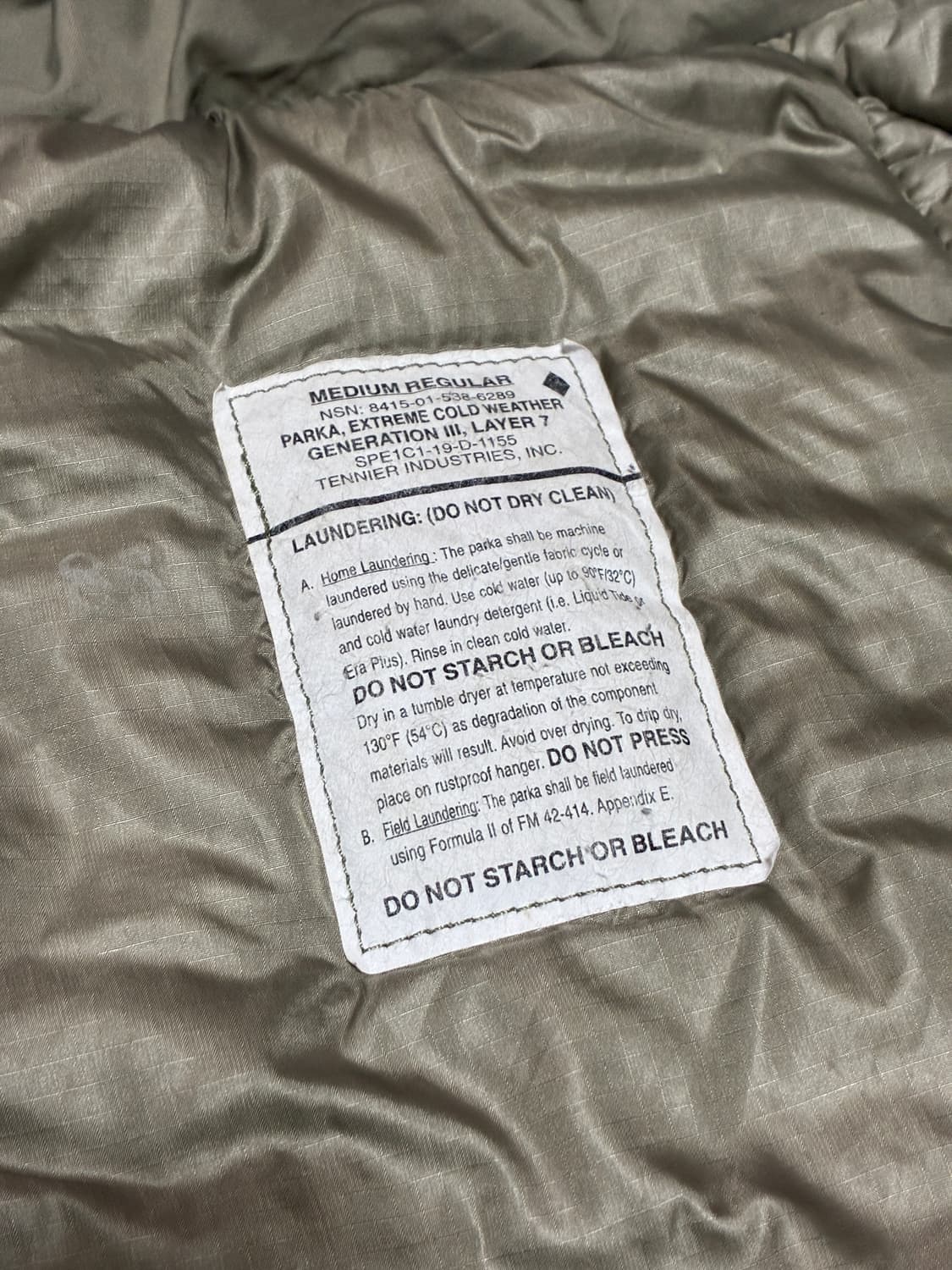 미군 프리마로프트 파카 상품이미지3