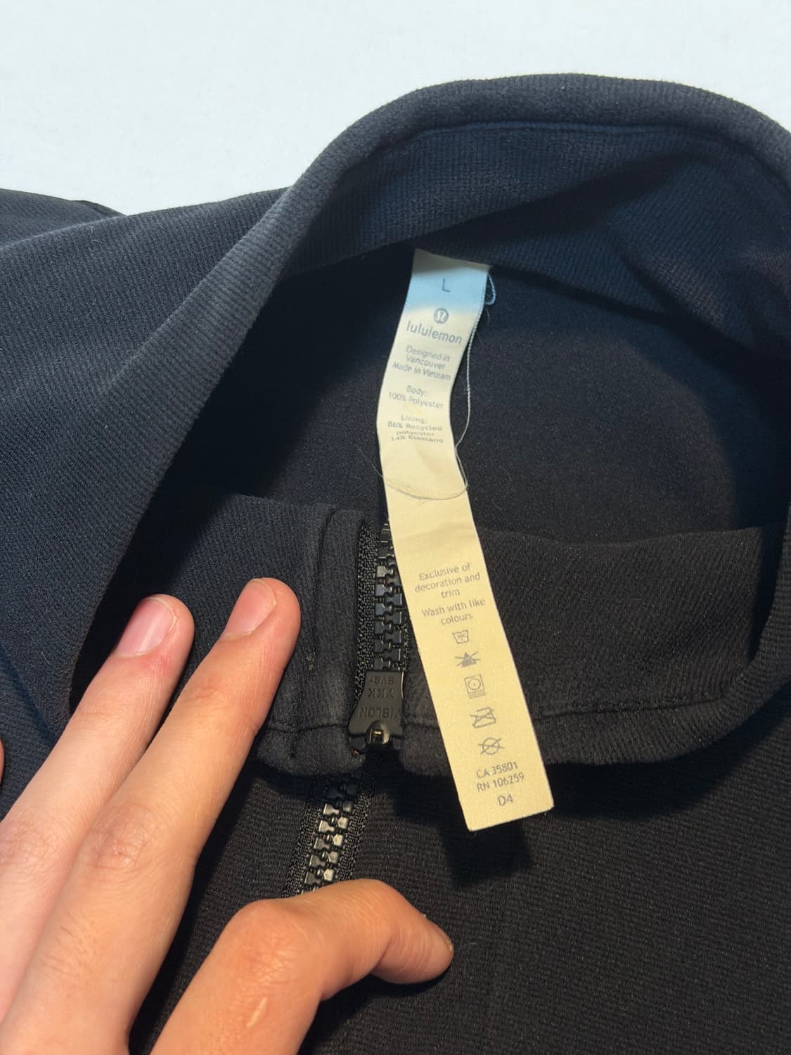 룰루레몬 소전 자켓 집업 져지 블랙 상품이미지4