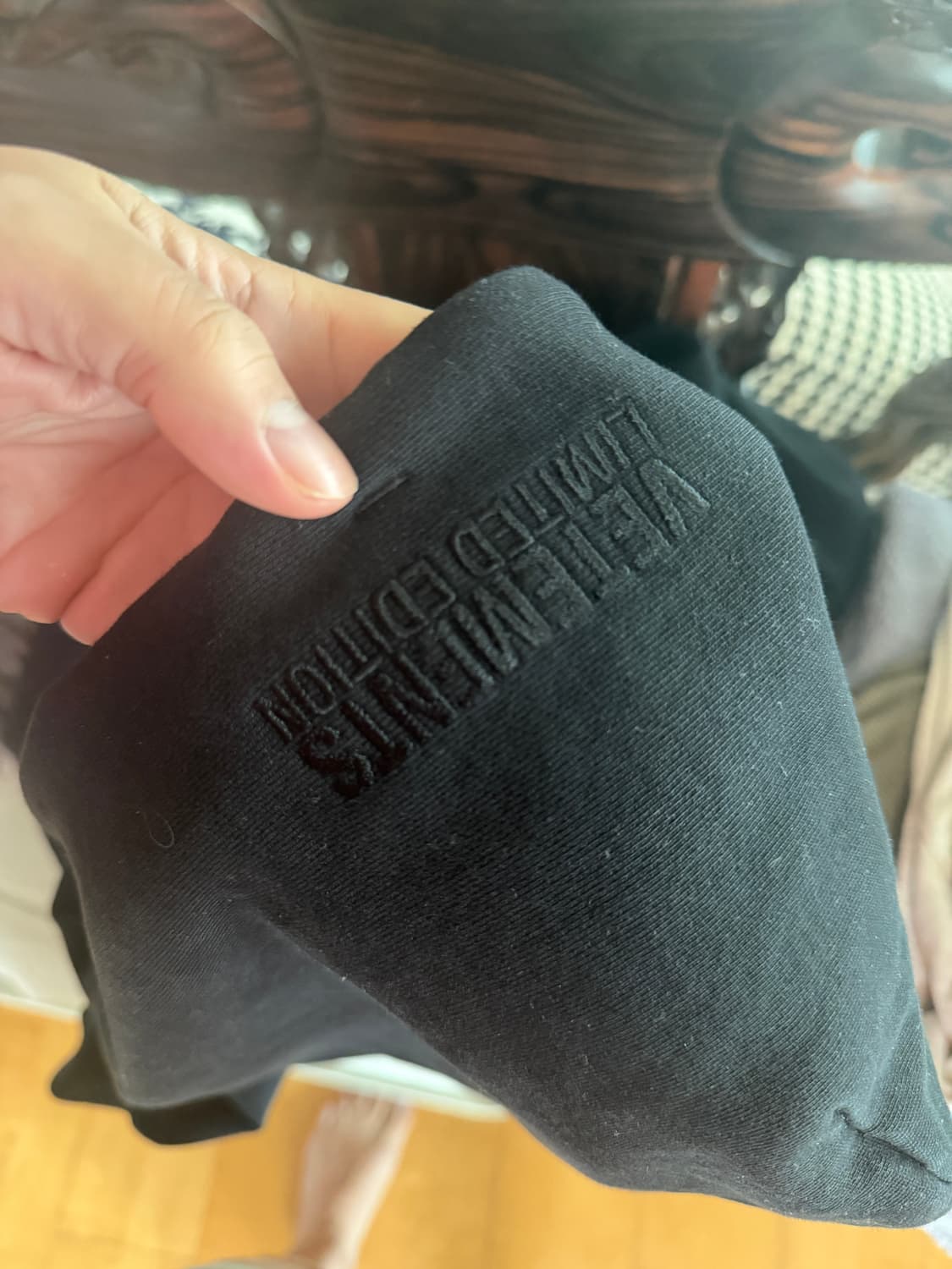 베트멍 로고 스티커 후드 오버핏 S 상품이미지2