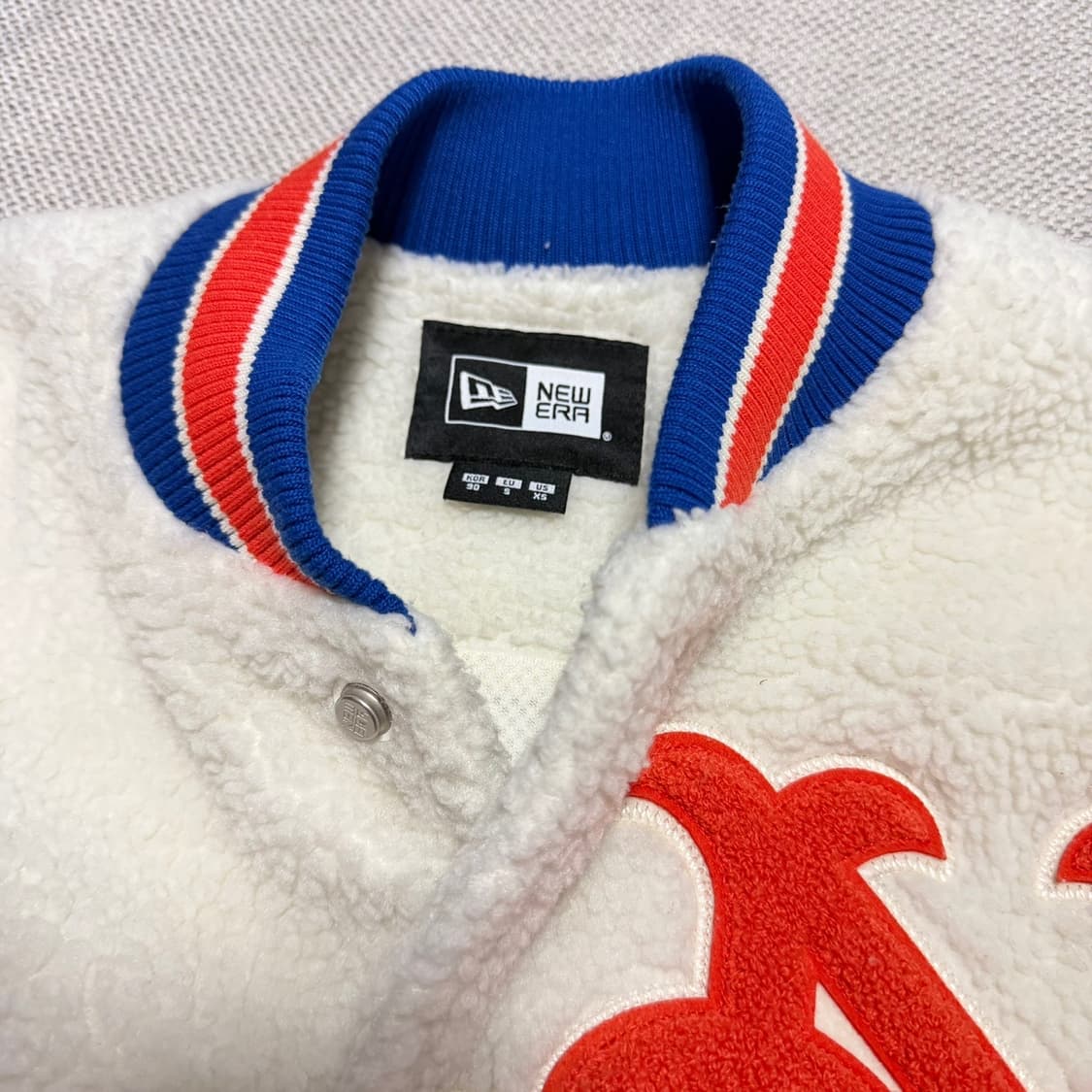 뉴에라 MLB 뉴욕 메츠 플리스 바시티 자켓 상품이미지2