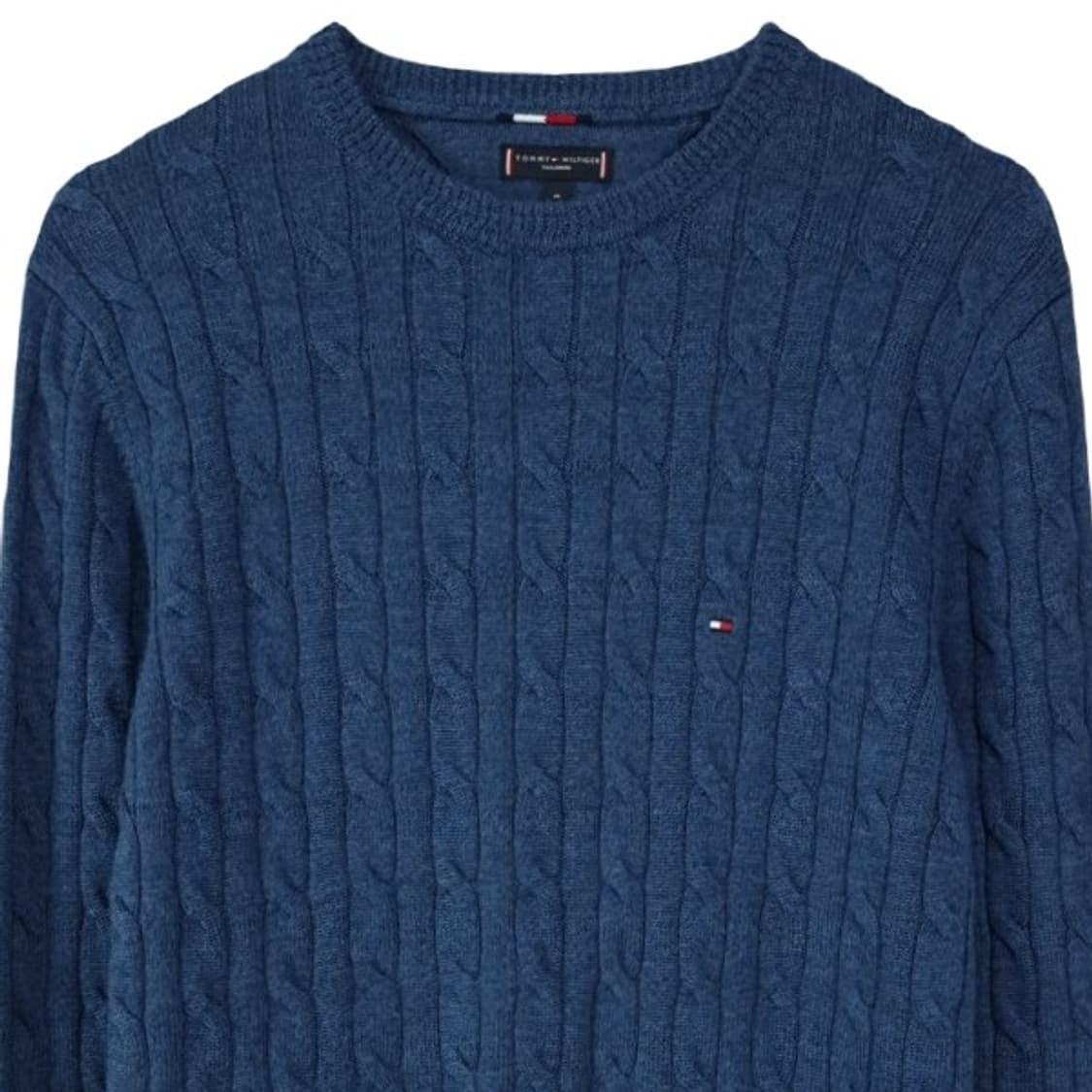[타미힐피거] 로고 자수 케이블 꽈배기 니트 M19724 상품이미지4