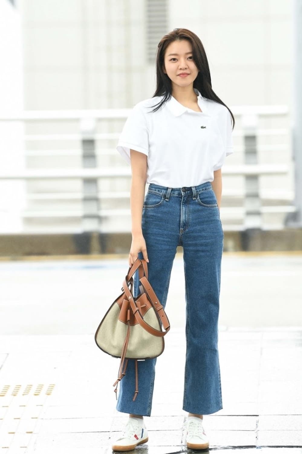 고아성 라코스테 사선반팔 상품이미지1