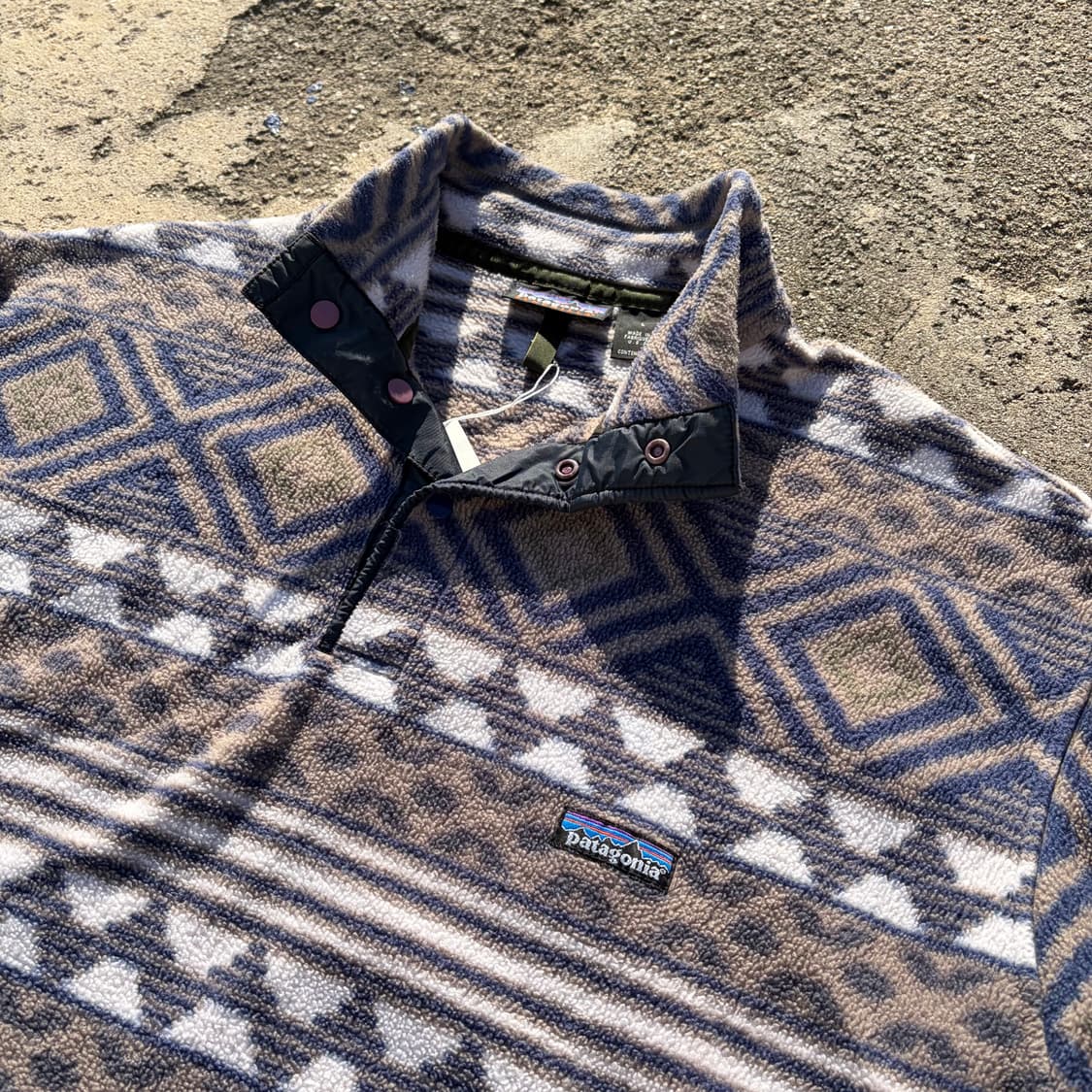 90s USA OG 파타고니아 신칠라 풀오버 스냅 플리스 L 상품이미지4