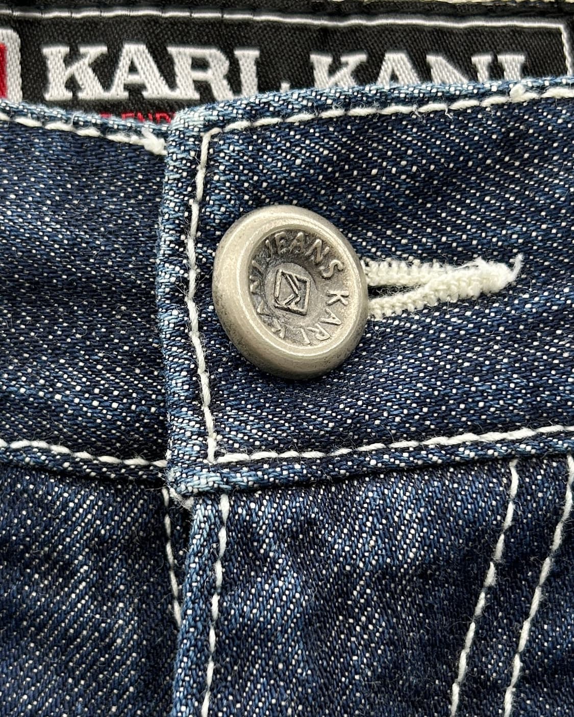 칼 카니 00s 멀티 패치 인디고 데님 팬츠 상품이미지7