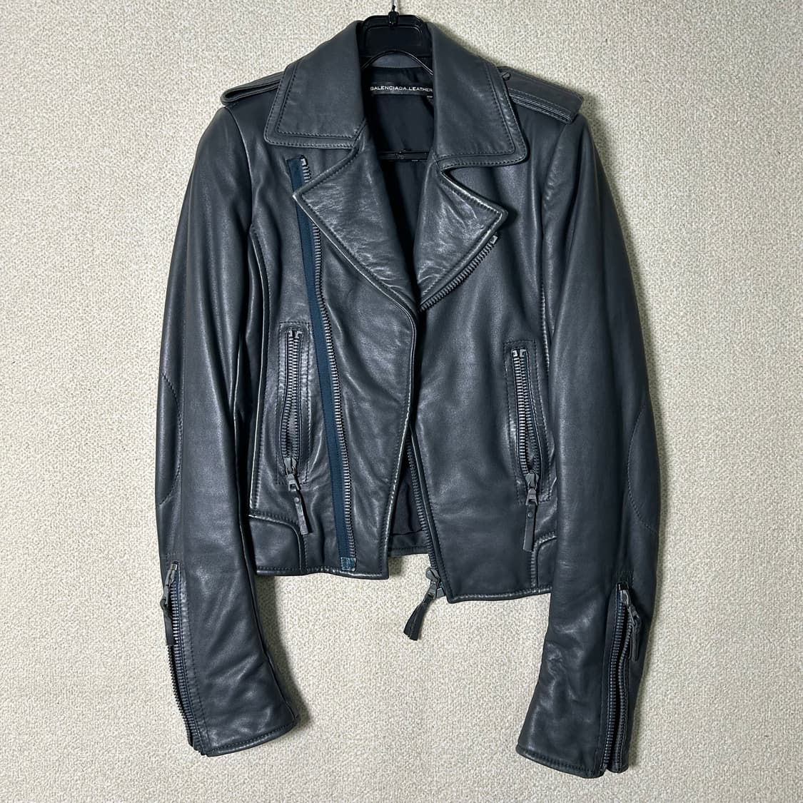 (36) 발렌시아가 가죽 라이더 자켓  상품이미지1