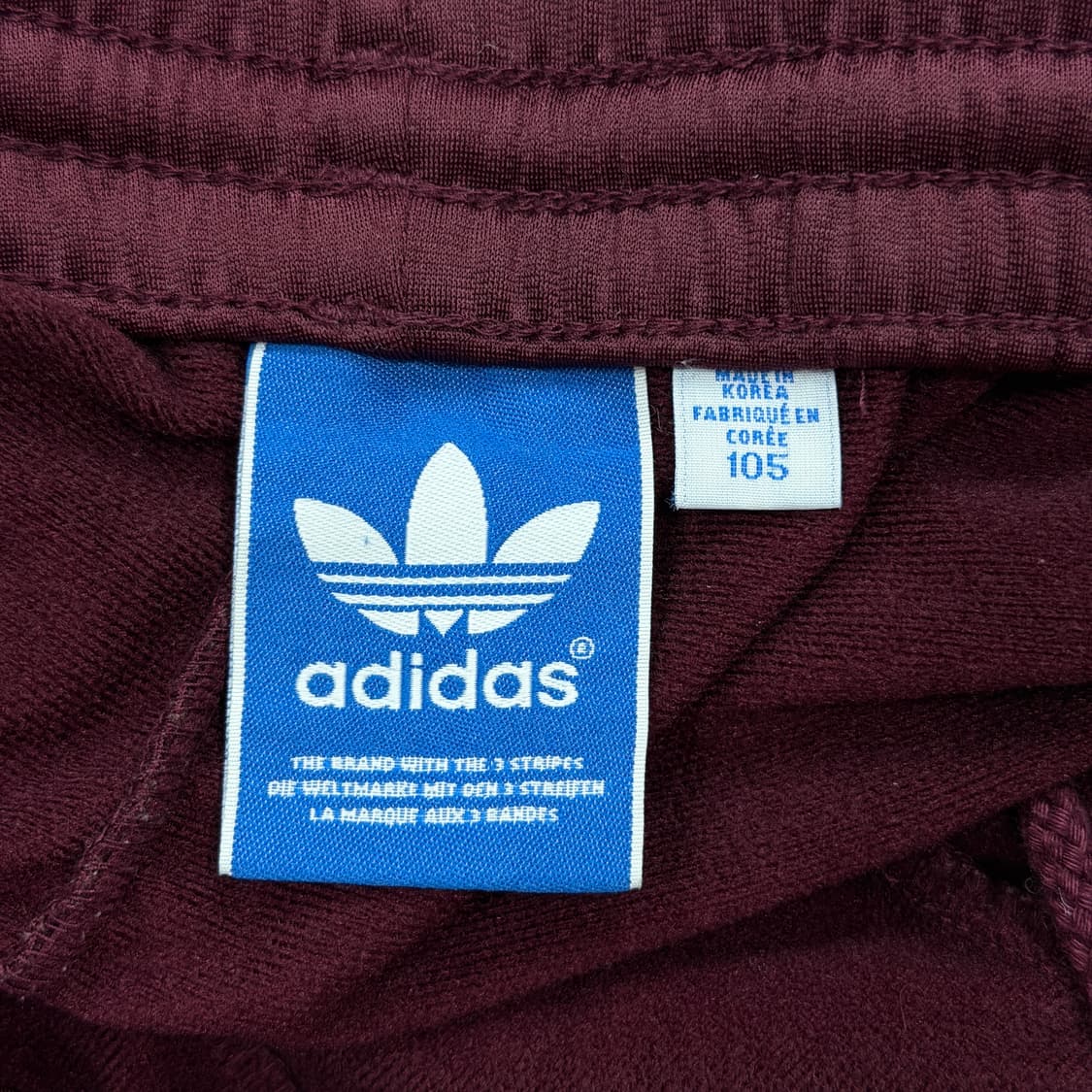 아디다스 빈티지 구파 파이어버드 버건디 마룬 트랙팬츠 바지 XL 105 상품이미지4