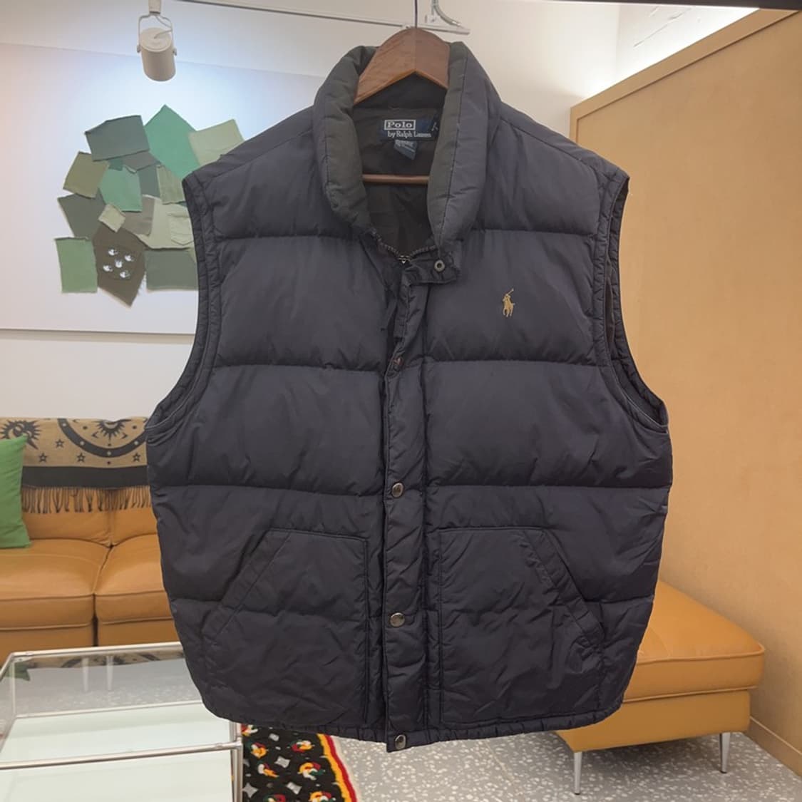 폴로 랄프로렌 모던시크 캐주얼 베이지포니 패딩 조끼 XL C08300 상품이미지3