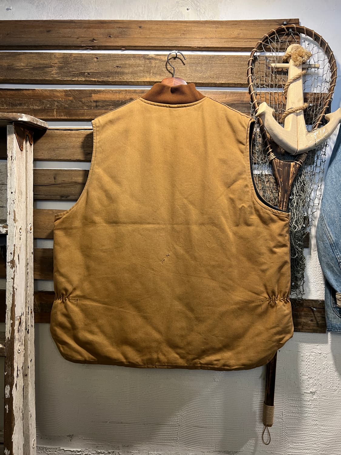 [2XL]90's 칼하트 USA Made 브라운 워크 베스트 상품이미지6