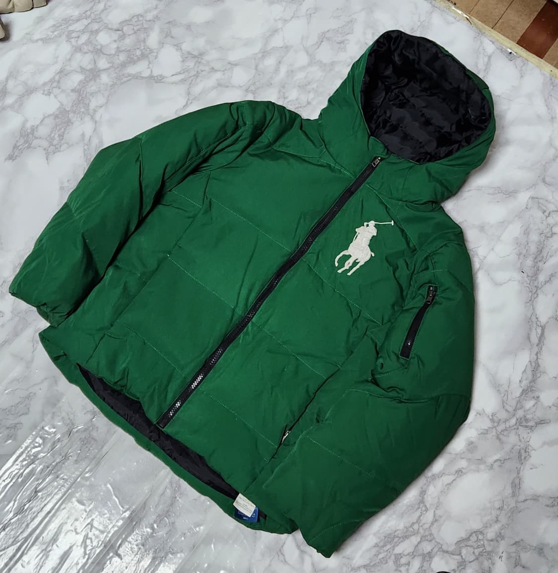 폴로 랄프로렌 딥그린 빅포니 MA-1 패딩 자켓 상품이미지2