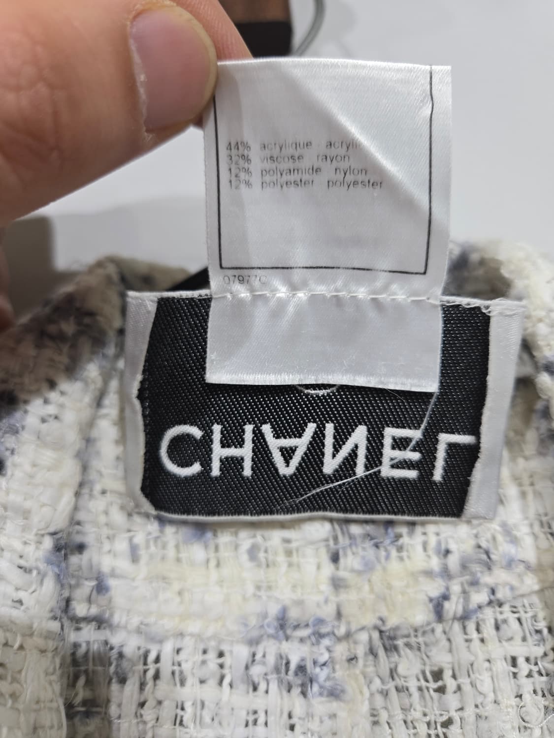 샤넬 트위드 롱 코트 빈티지 자켓 상품이미지6