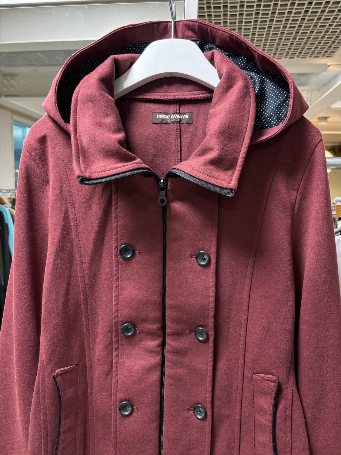 Hideaways 버건디 나폴레옹 후드자켓 상품이미지7