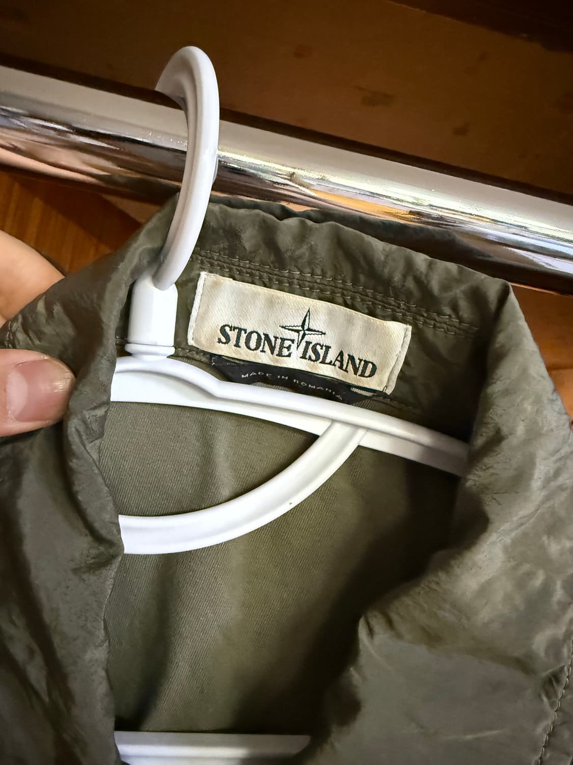 안냐세요 스톤아일랜드 그린메탈 나일론 자켓 xl사이즈 판매합니다!최상급! 상품이미지3