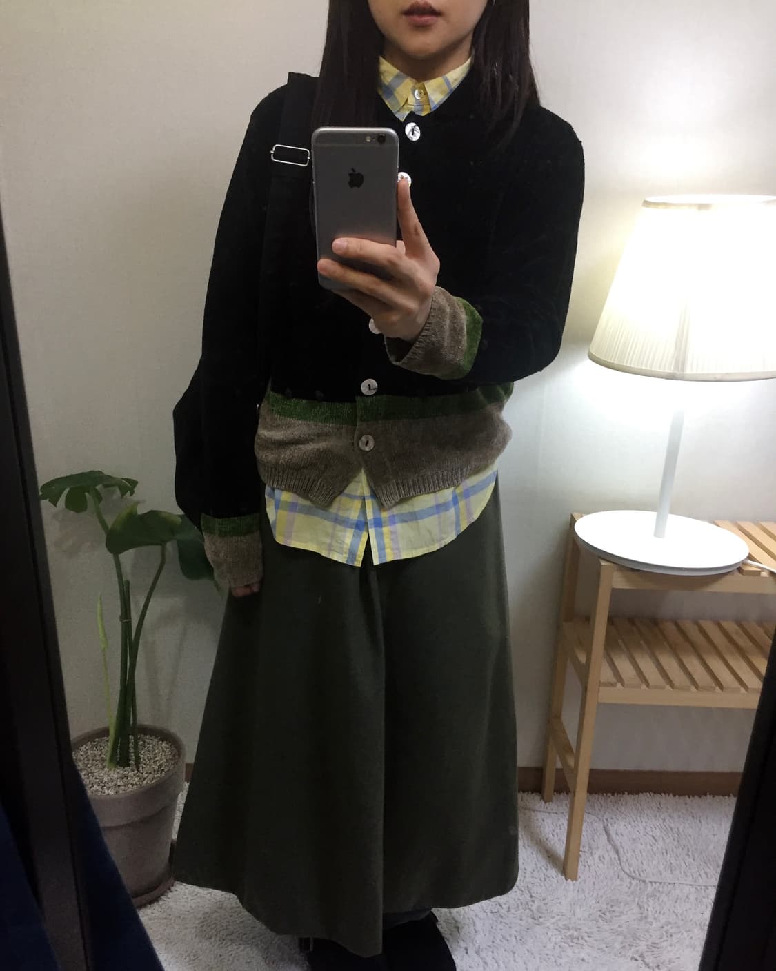 midori button detail skirt 상품이미지3