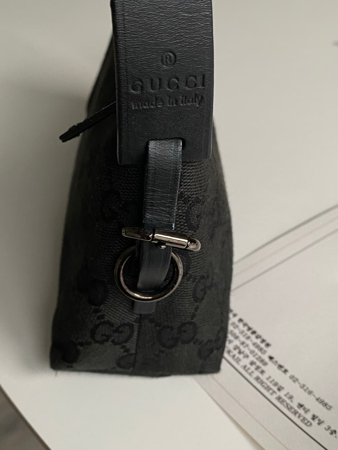 구찌 자가드 블랙 미니백 숄더백 상품이미지3