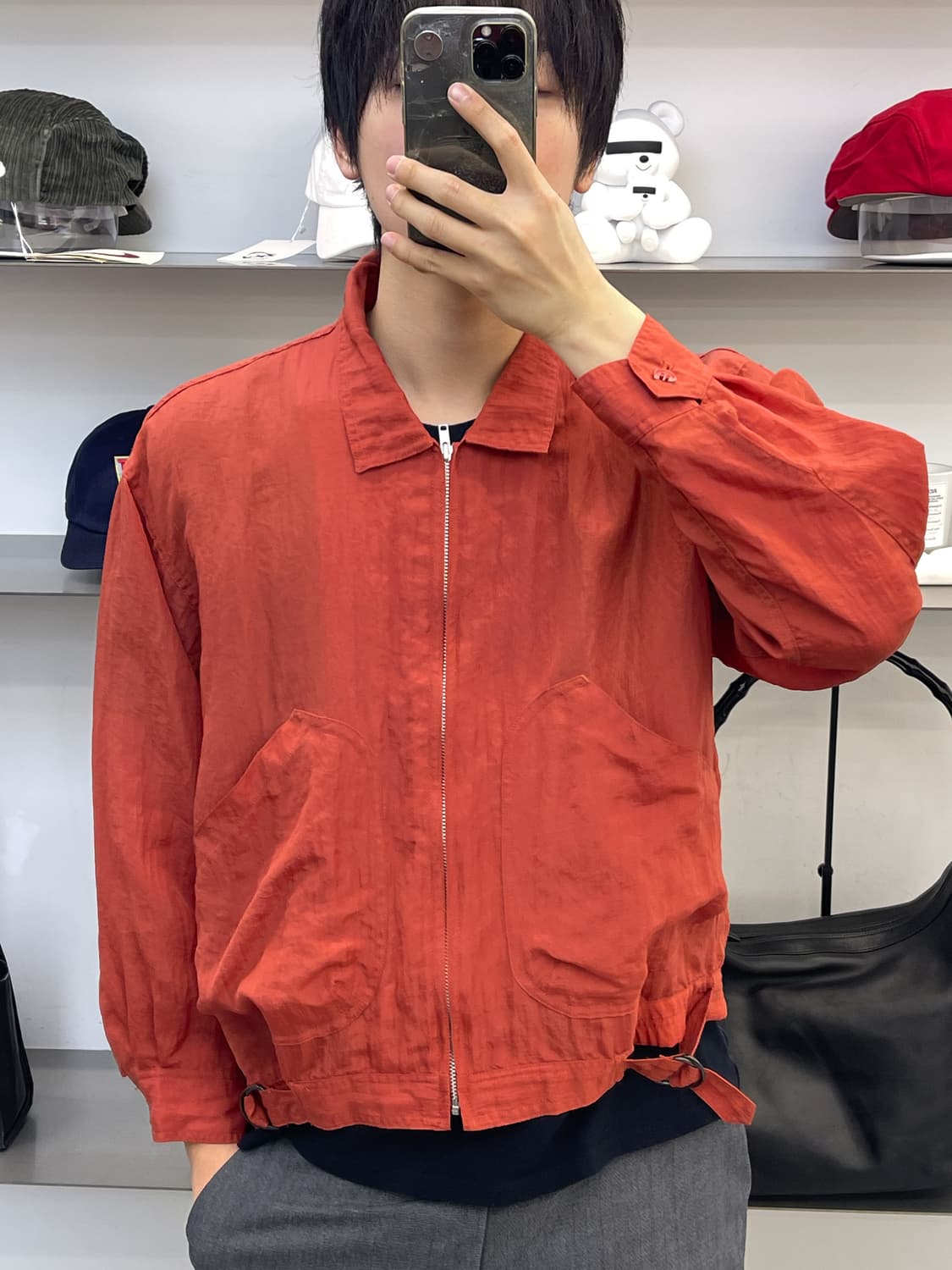 이세이미야케 하이 스포츠 80s 나일론 봄버 자켓 상품이미지2