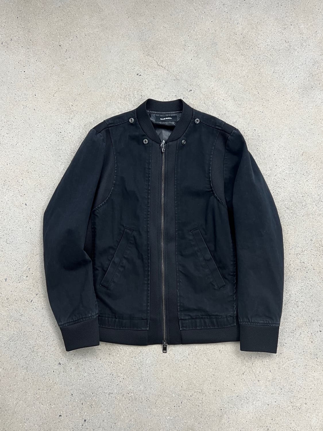 디젤 패브릭믹스 데님 / 메쉬 후드집업 상품이미지2