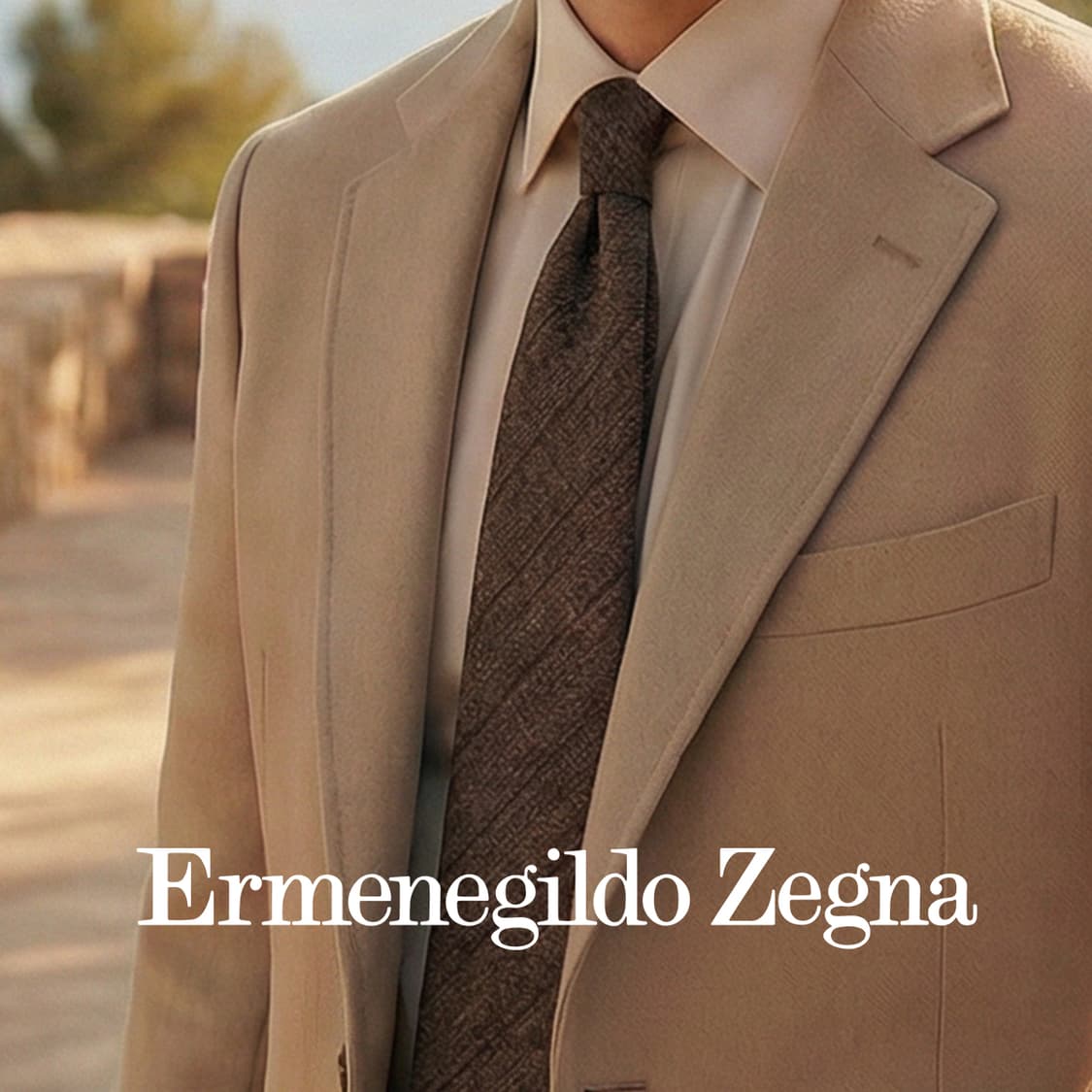 제냐 울 실크 브라운 솔리드 넥타이 8.7cm A+등급 K1816
 상품이미지1