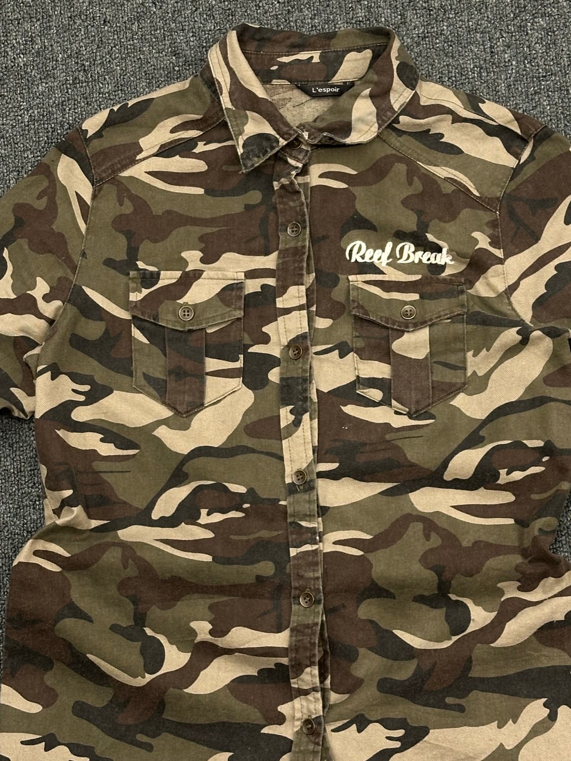 M)Japanese Vintage 여성 밀리터리 포켓 셔츠 상품이미지3