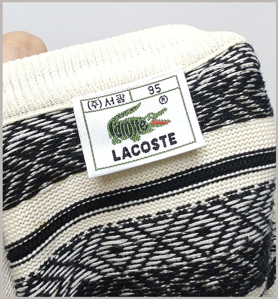 라코스테 정품 니트 조끼 95 K-94 상품이미지6