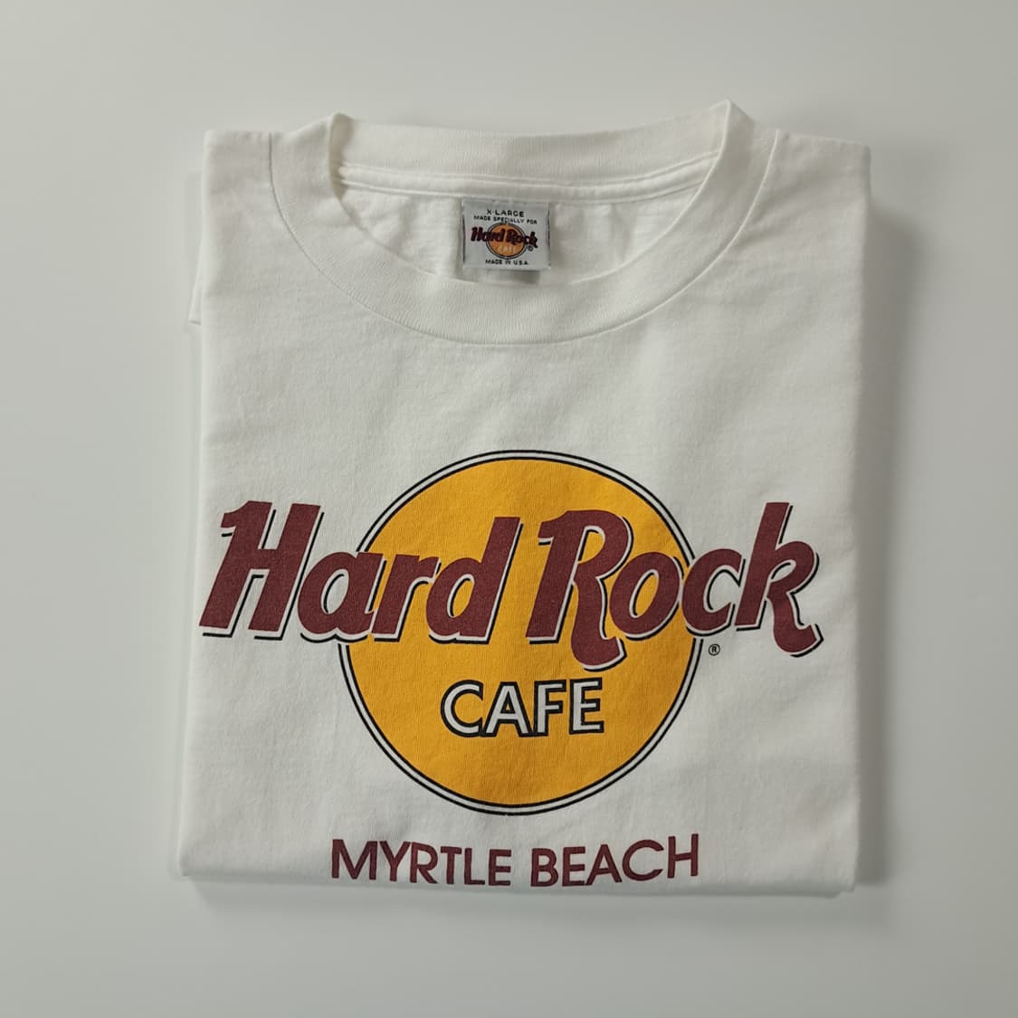 CJ597 XL 하드락카페 90s 미국판 MYRTLE BEACH 반팔  상품이미지6