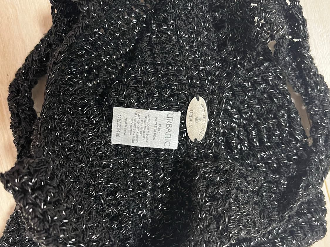 얼바닉 글리터 핸드 니티드 백 상품이미지3