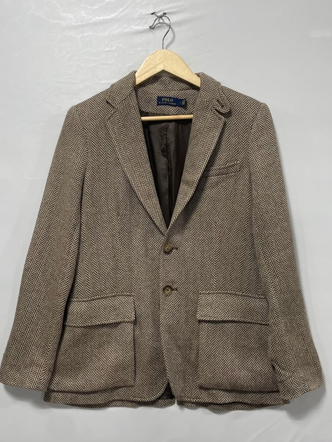 폴로랄프로렌 여성 헤링본 실크 블렌드 블레이저 자켓 4 상품이미지1