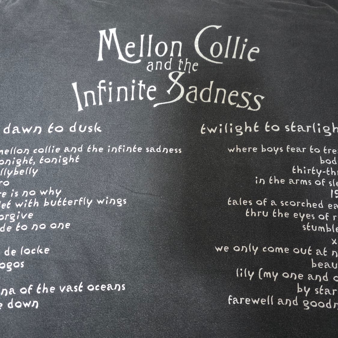 [XL] 90s 스매싱펌킨스 인피니트 새드니스 블랙 빈티지 밴드티 상품이미지6