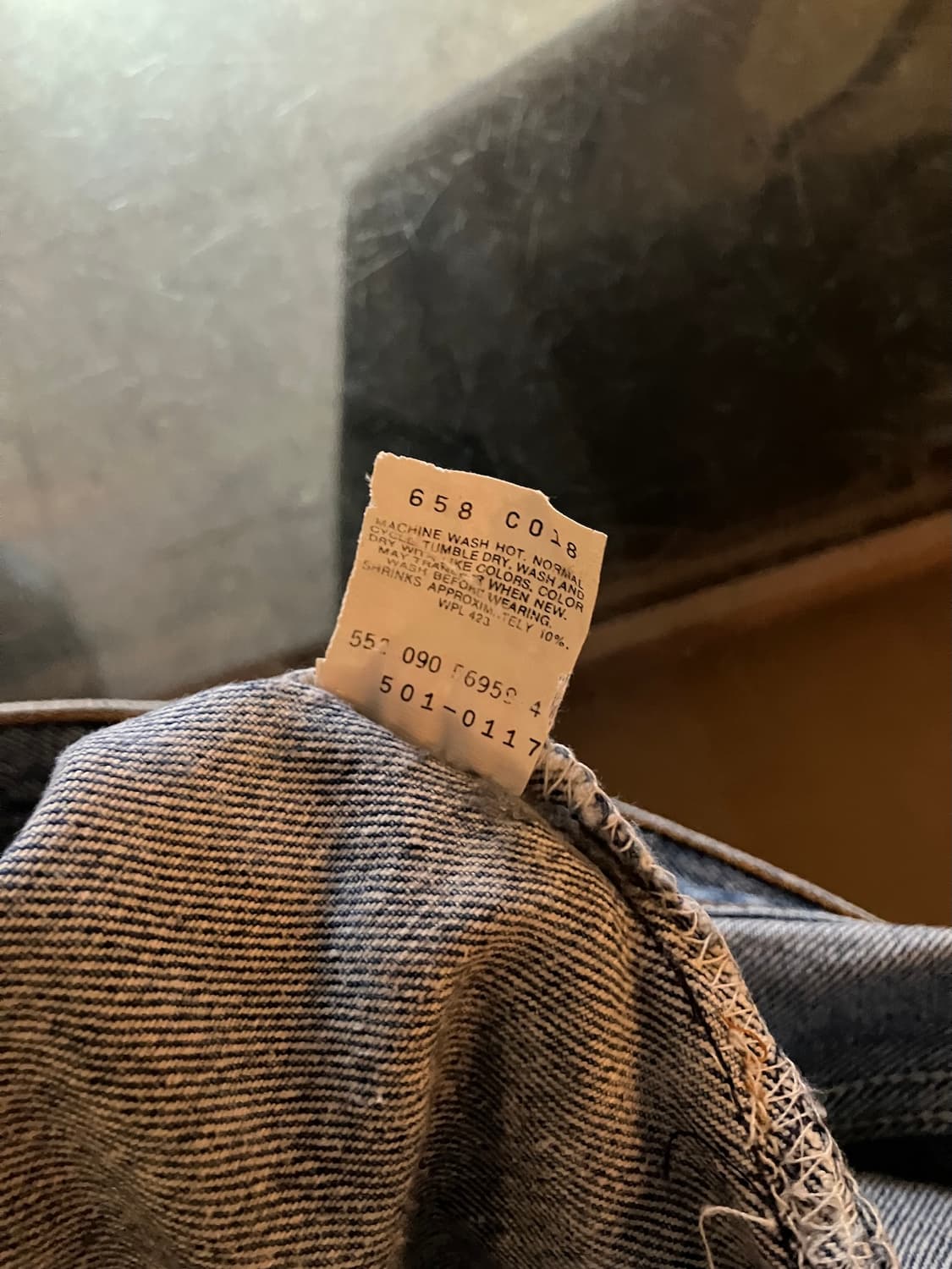 90s USA 빈티지 리바이스 501 데님 팬츠 상품이미지10