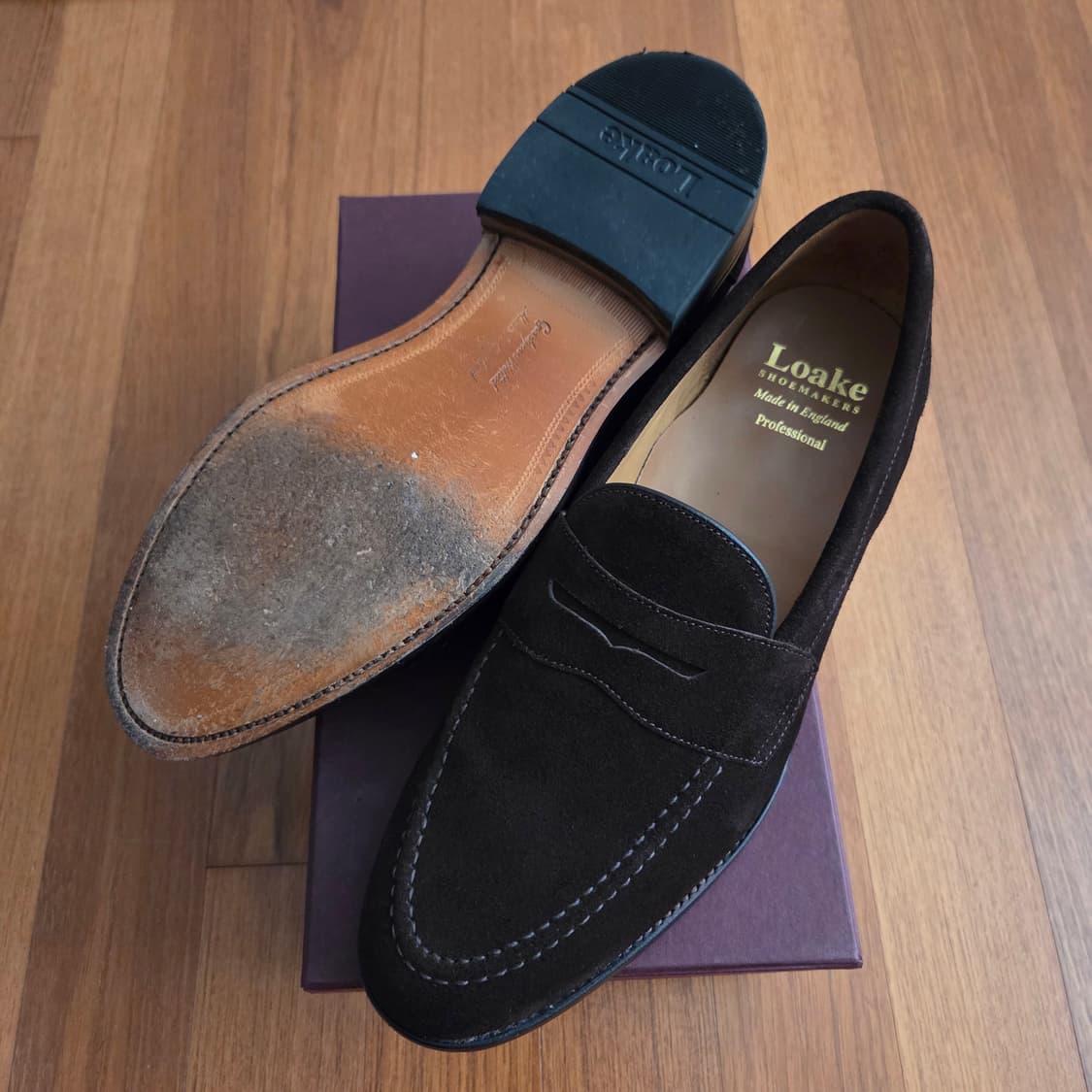 로크 임페리얼 다크브라운 스웨이드 UK9.5사이즈 상품이미지2