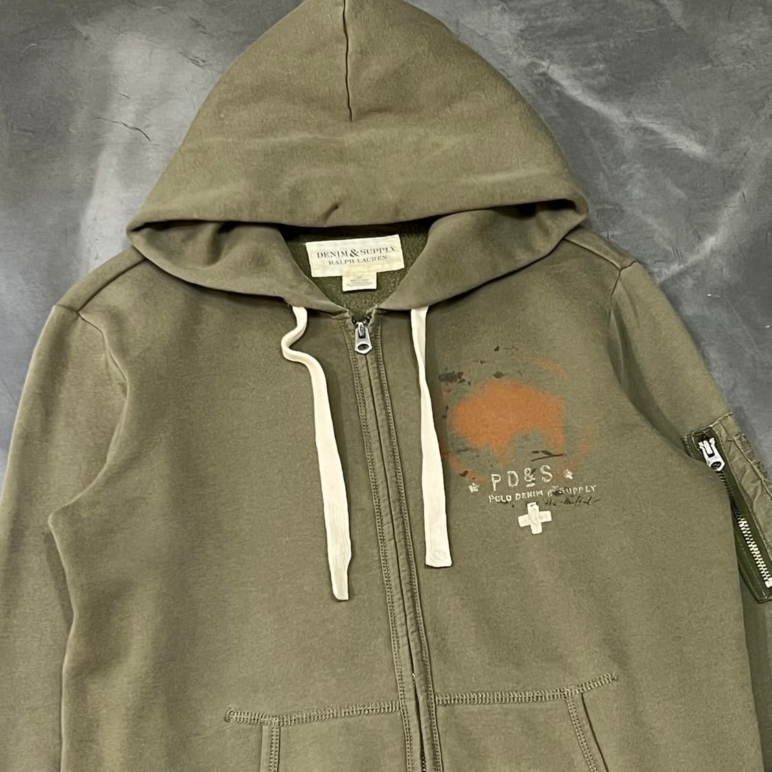  데님앤서플라이 프린팅 후드 집업 y15176 상품이미지3