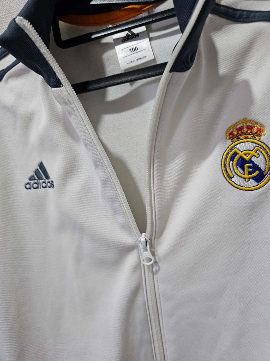 아디다스 레알마드리드 유니폼 화이트 트랙탑 져지집업 100 / L 상품이미지2