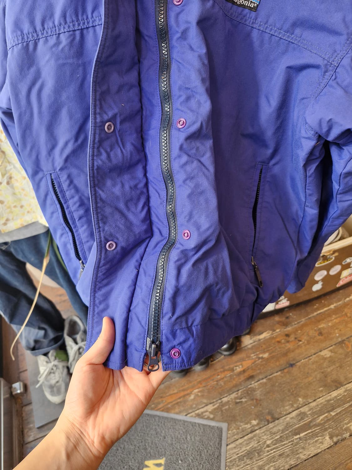 Z-476 파타고니아 쉘드 신칠라 봄버 웜업 자켓  상품이미지5