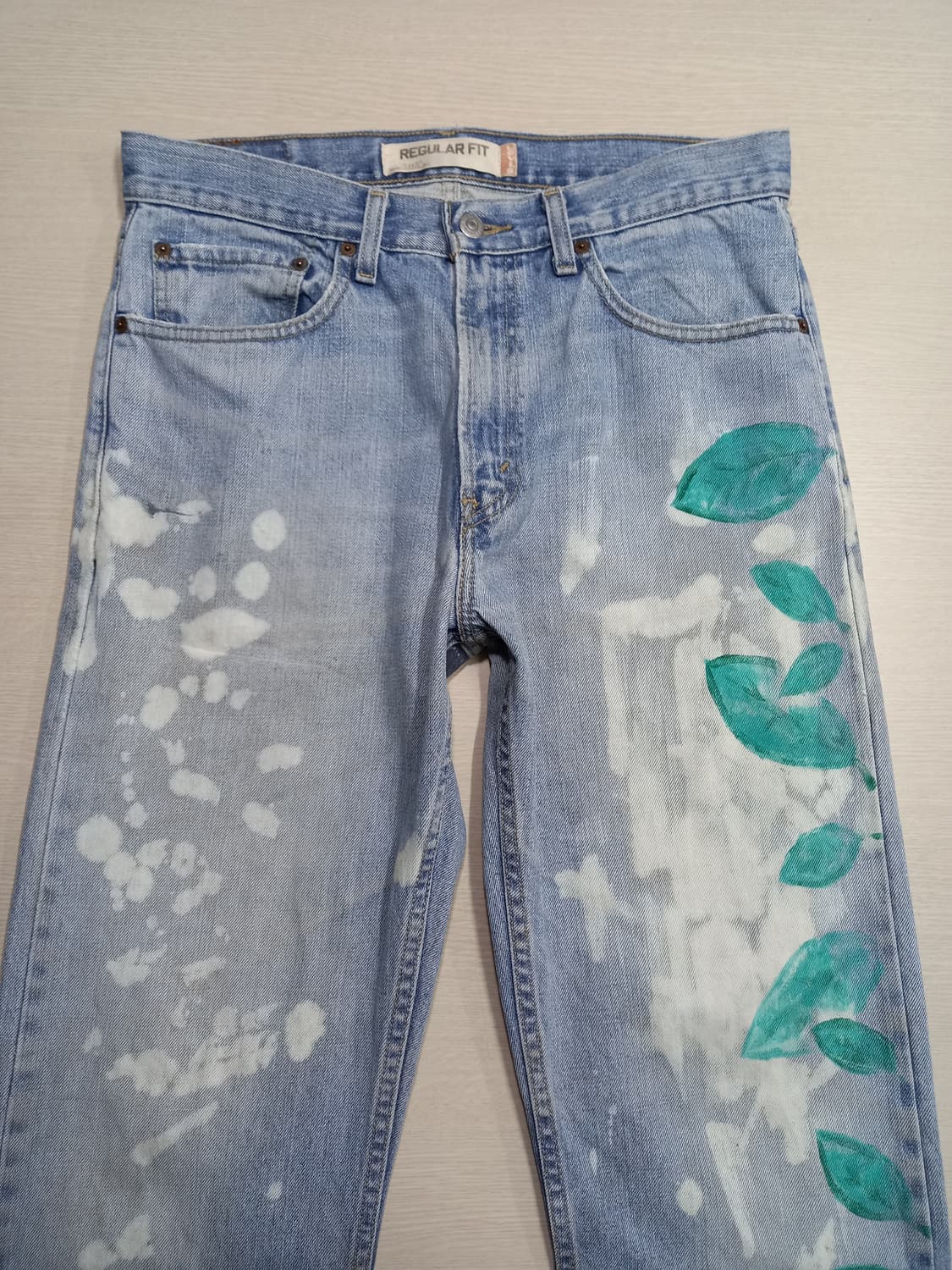 32 07's 리바이스505 Mexico 일자진 연청 커스텀 32-282 상품이미지3