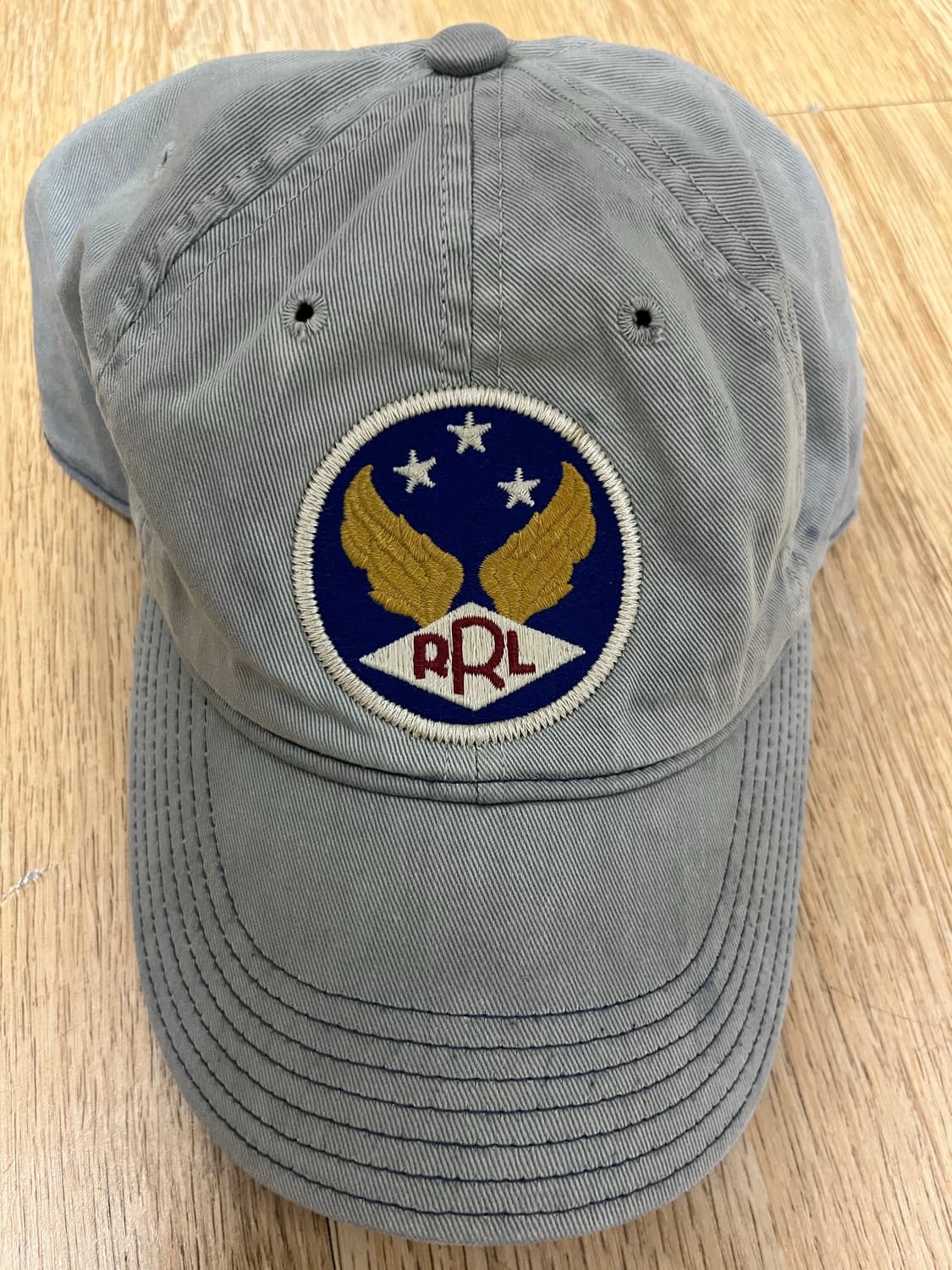 더블알엘 가먼트다이 트윌 볼캡 블루 상품이미지2