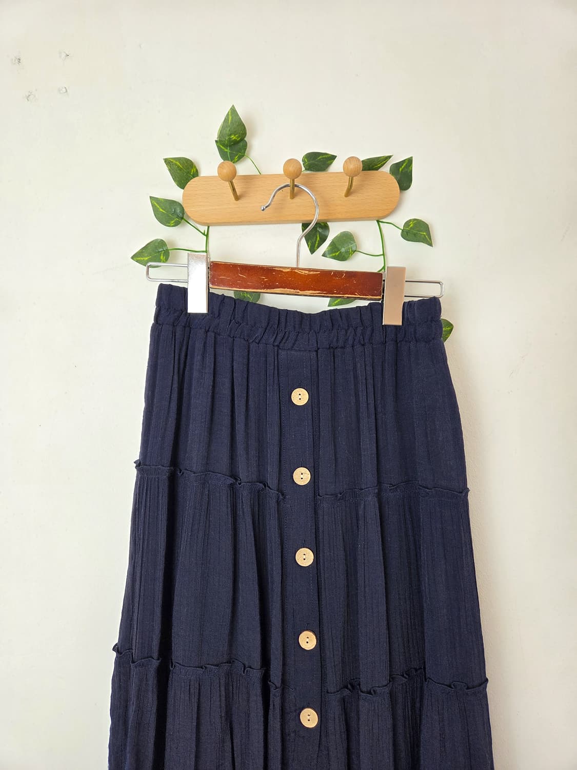 레이스 디테일 캉캉 롱스커트 상품이미지2