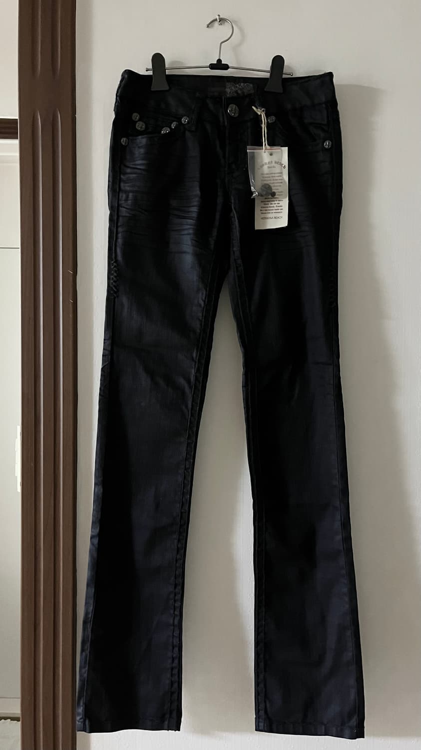 라구나비치 스티치 로우라이즈 슬림핏 팬츠 상품이미지3