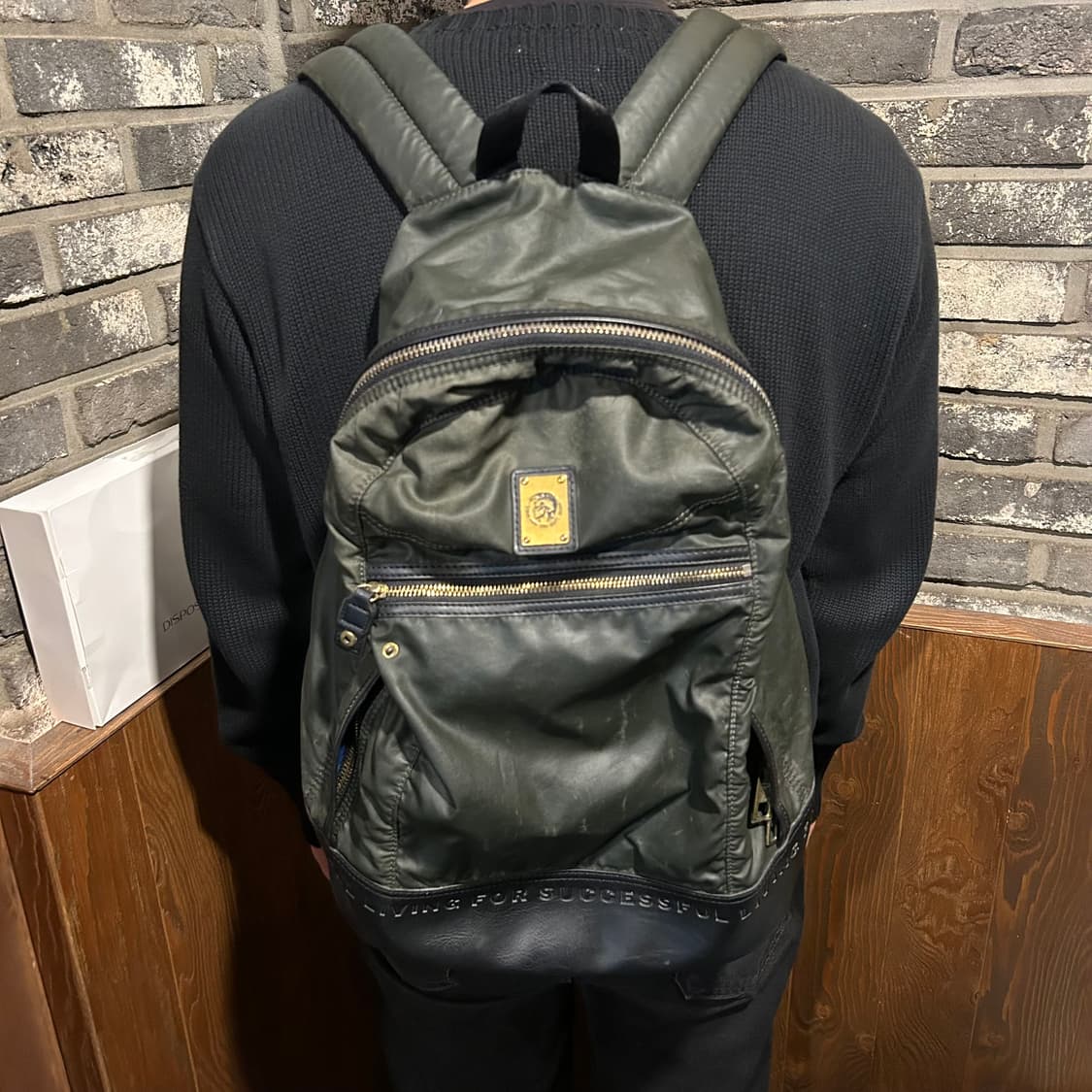 디젤 DIESEL 백팩 가방 올리브/블랙 상품이미지10