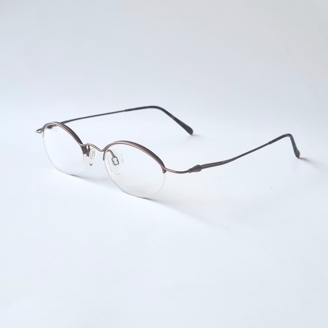 데드스탁 빈티지 오벌형 반무테 안경테 562 상품이미지5