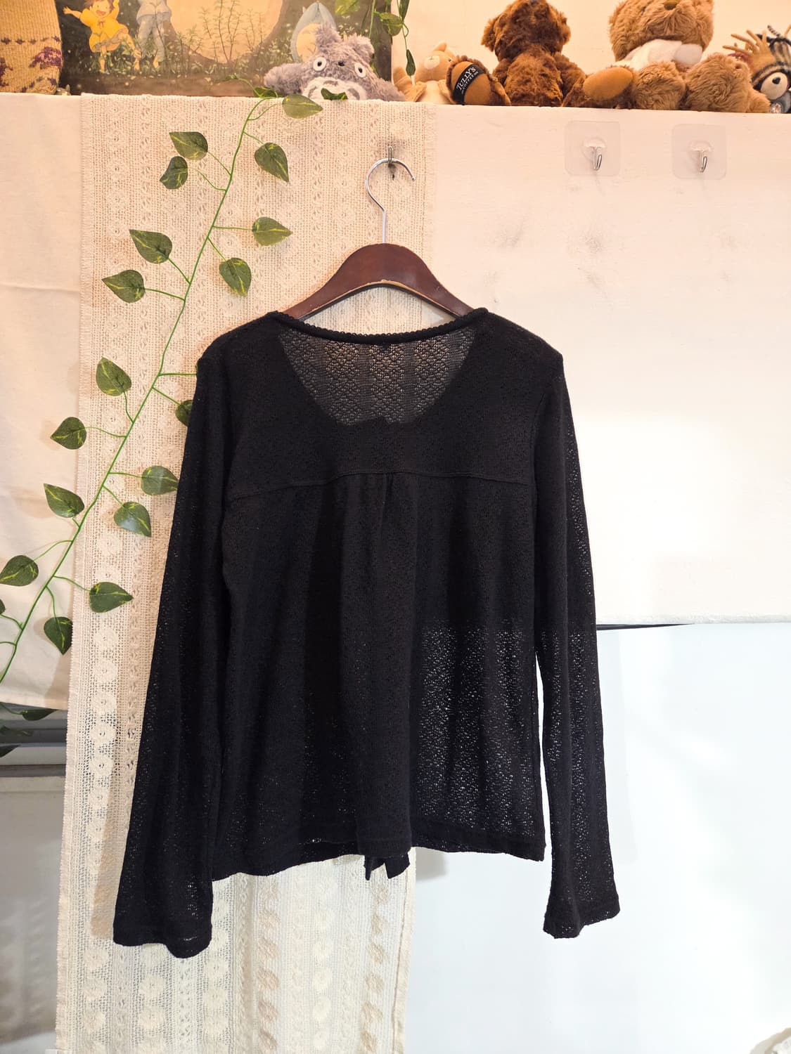 블랙 투버튼 가디건 상품이미지5