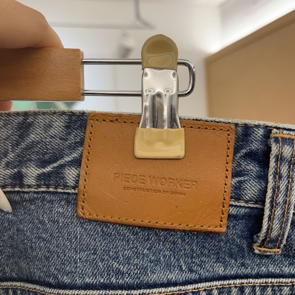 피스워커 빈티지 레트로 캐주얼 워싱 데님 청바지 29인치 C09408 상품이미지5