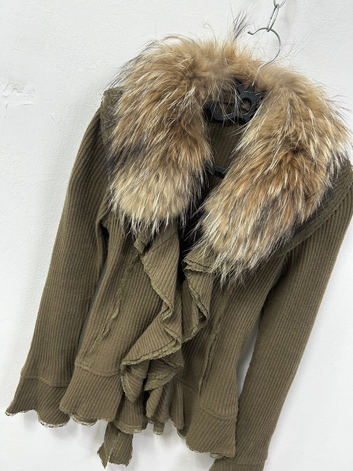 [GRAND TABLE] 그런지 에스닉 펑크 퍼 가디건 상품이미지6