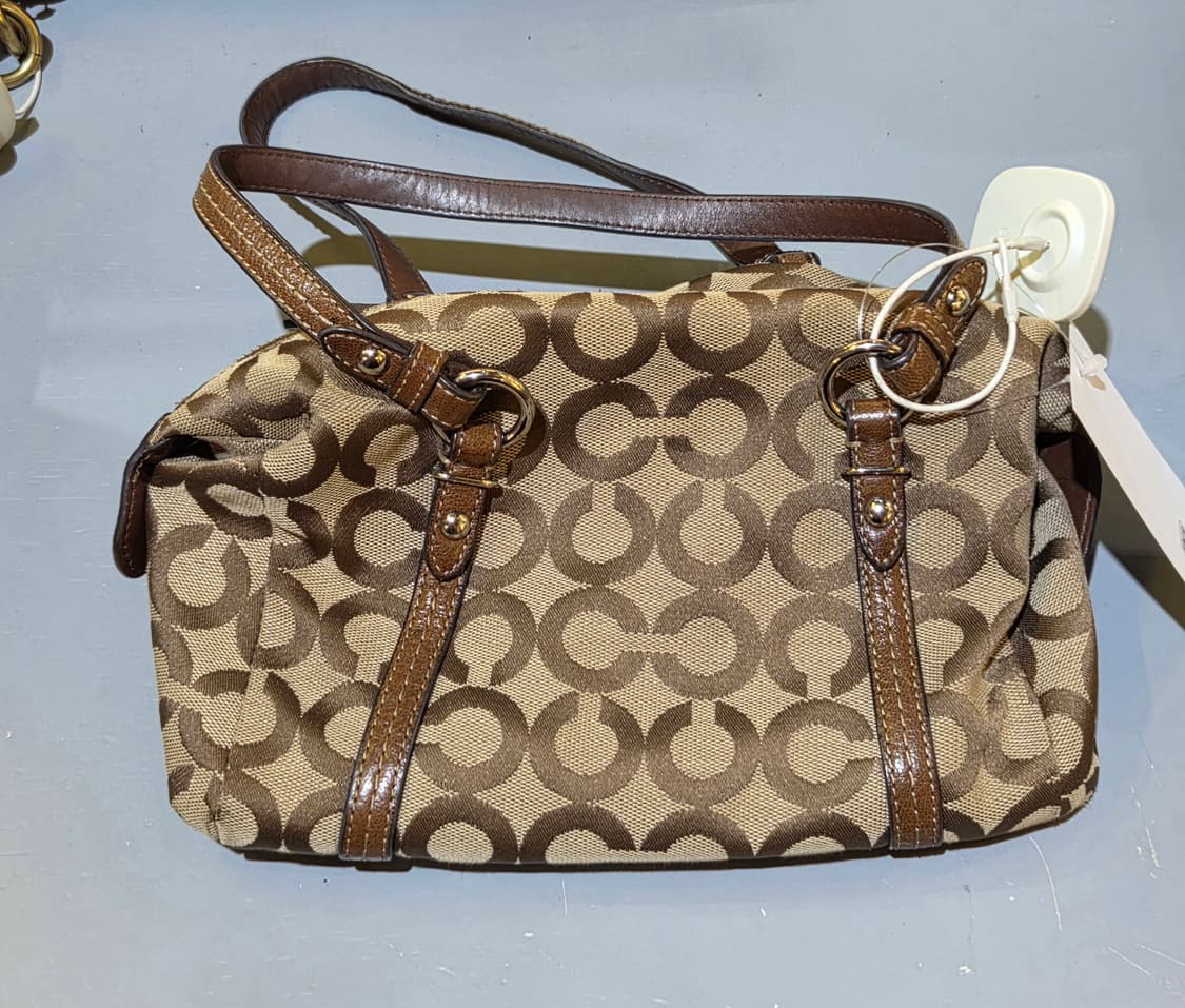 Coach 코치 패턴 브라운 토트백 숄더백 상품이미지2