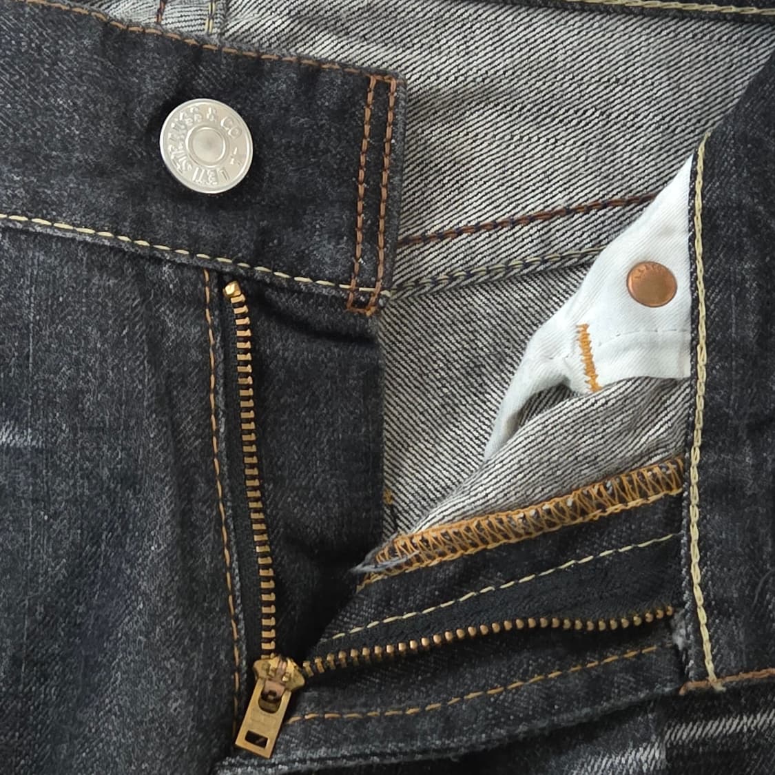 리바이스 503 클래식 흑청 데님팬츠 32/32 상품이미지7