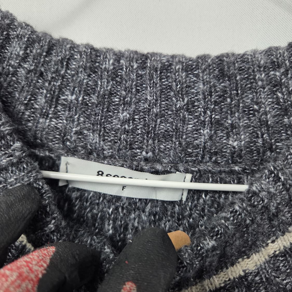 프리(120) 에잇세컨즈 크롭 니트 자켓  상품이미지3