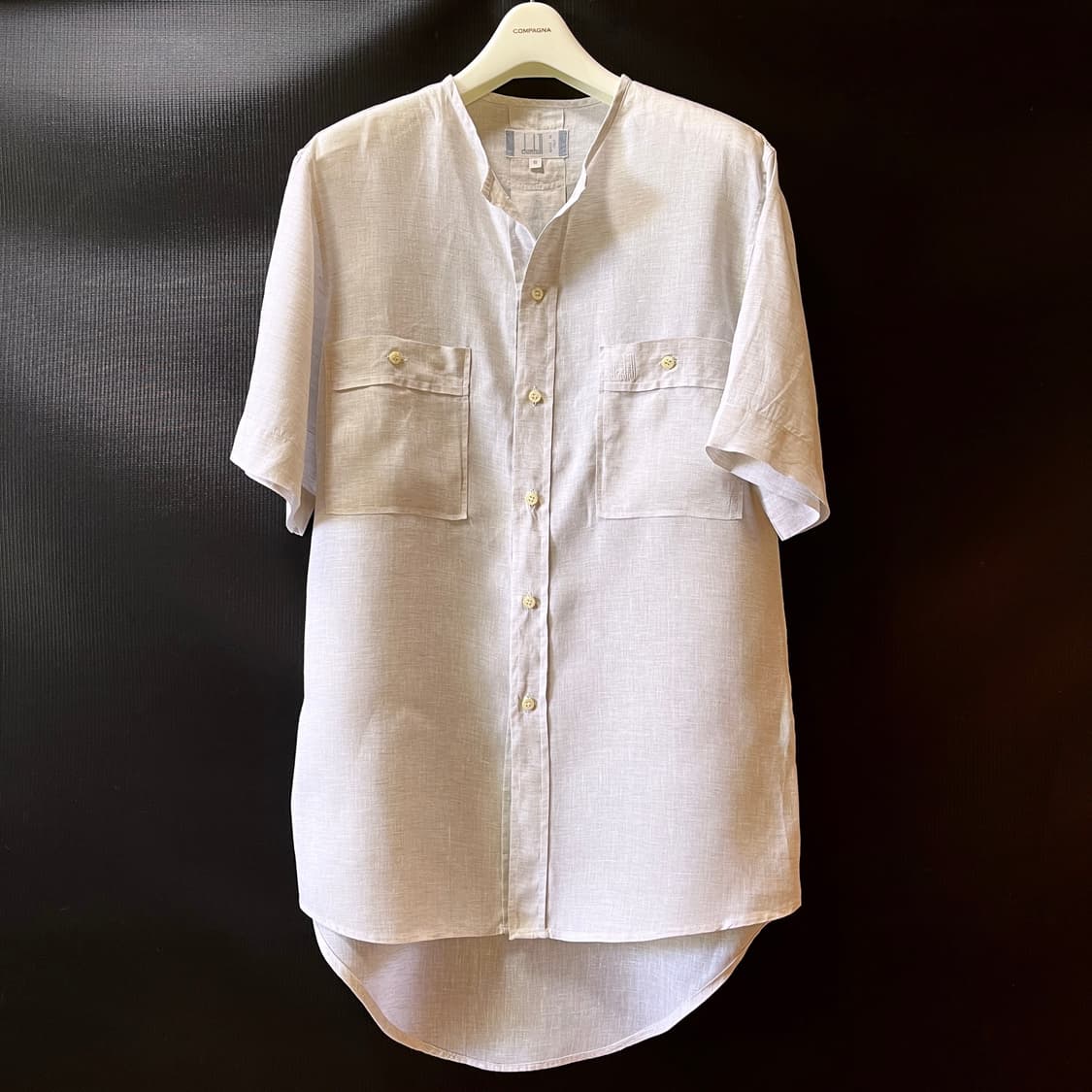 S) 던힐 Made in Italy 린넨 반팔 셔츠  상품이미지1
